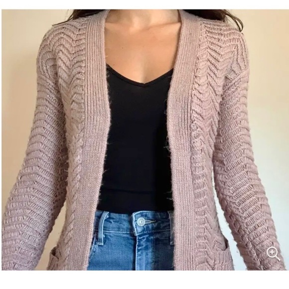 Mossimo Chevron Stitch Open Front Cardigan - Picture 13 of 13